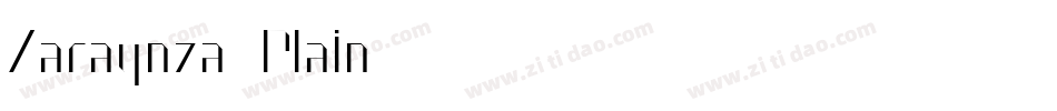 Zaragoza Plain字体转换